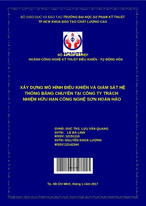 Đồ án tốt nghiệp xây dựng mô hình điều khiển và giám sát hệ thống băng chuyền tại công ty trách nhiệm hữu hạn công nghệ sơn hoàn hảo