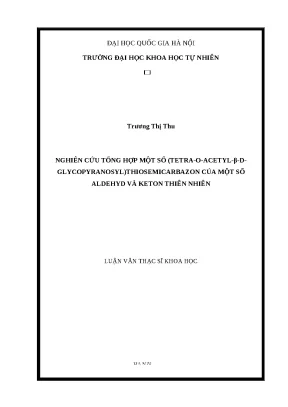 Tổng hợp Thiosemicarbazon từ Aldehyd và Keton thiên nhiên