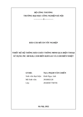 đồ án thiết kế hệ thống báo cháy thông - Đồ án