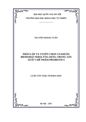 Phân lập và tuyển chọn Bifidobacteria làm probiotics