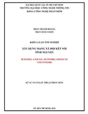Khóa luận: Xây dựng mạng xã hội kết nối tình nguyện