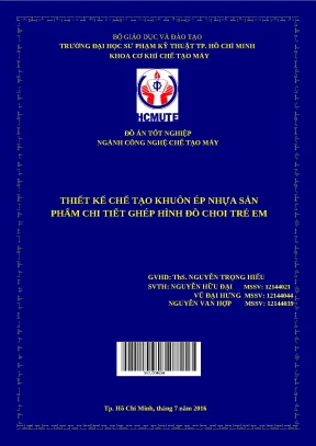 Đồ án thiết kế khuôn ép nhựa đồ chơi ghép hình trẻ em