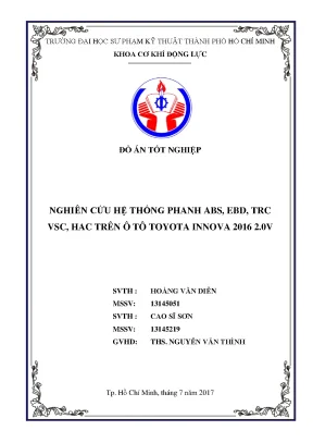 Hệ thống phanh ABS, EBD, VSC, HAC trên Toyota Innova 2016