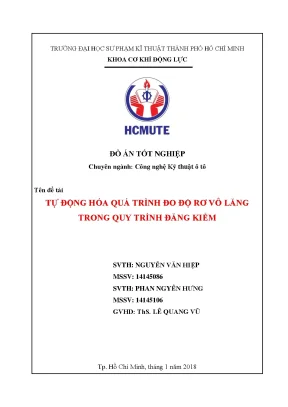 Hệ thống đo độ rơ vô lăng tự động trong đăng kiểm ô tô