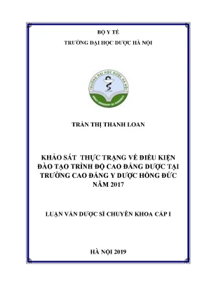 Trần thị thanh loan khảo sát thực trạng