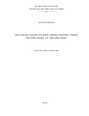 Ứng dụng chuỗi Fourier giải phương trình truyền nhiệt,