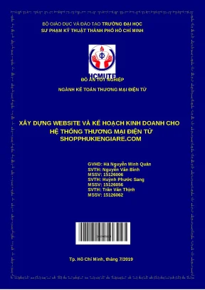 Tốt nghiệp xây dựng website và kế hoạch - Đồ án