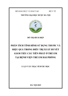 Xuất huyết giảm tiểu cầu ở trẻ em: Điều trị & Hiệu quả