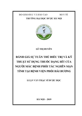 Điều trị COPD: Tuân thủ & Kỹ thuật dùng thuốc hít đúng