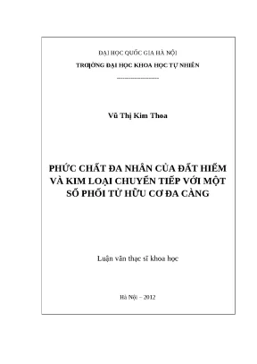 Phức chất đa nhân đất hiếm và kim loại chuyển tiếp