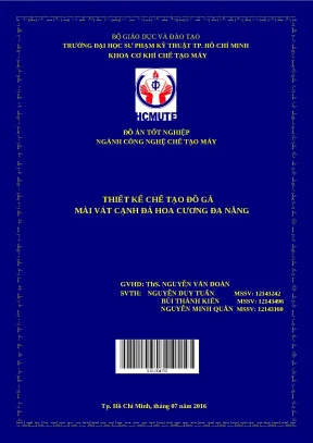 Đồ án đồ gá mài vát cạnh đá hoa cương đa năng