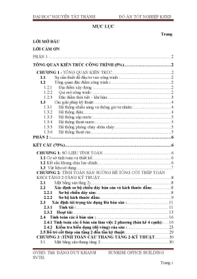 Đồ án KSXD: Tính toán sàn sường bê tông cốt thép (Full)