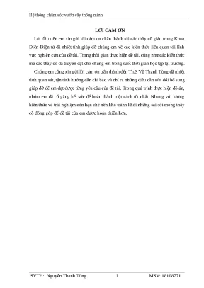 Đồ án hệ thống chăm sóc vườn cây thông minh (Full Báo Cáo)