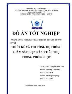 Đồ án: Hệ thống giám sát điện năng tiêu thụ phòng học