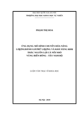Đánh giá trữ lượng cá nổi nhỏ biển Đông - Tây Nam Bộ