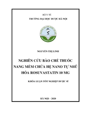 Nguyễn thị linh nghiên cứu bào chế - Khóa luận