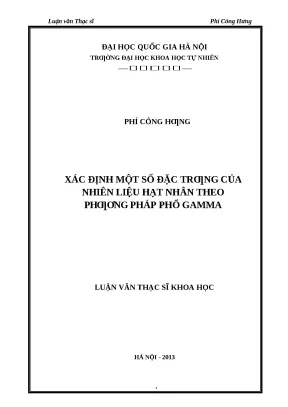 Xác định nhiên liệu hạt nhân bằng phương pháp phổ gamma