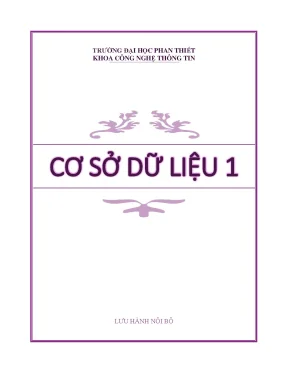 Giáo trình cơ sở dữ liệu 1 trường đh phan thiết