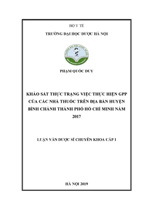 Phạm quốc duy khảo sát thực trạng việc
