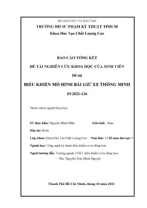 Mô hình Bãi giữ xe thông minh (Xử lý ảnh & RFID)