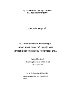 Giải pháp thu hút khách nước ngoài quay trở lại Sapa