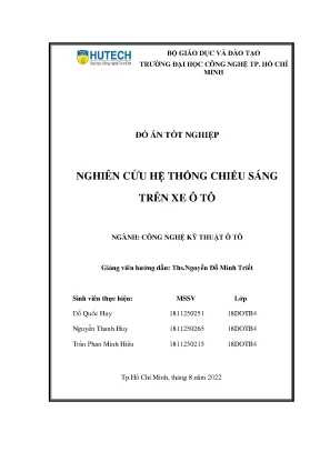 Hệ thống chiếu sáng ô tô: Cấu tạo, Sơ đồ & Nguyên lý