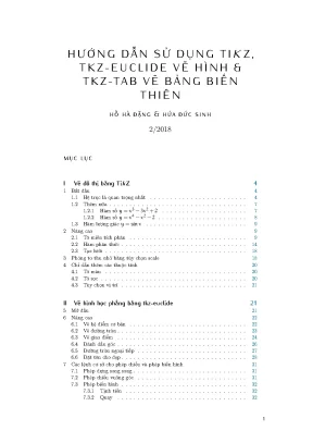 Vẽ hình LaTeX: Hướng dẫn TikZ, tkz-euclide, tkz-tab
