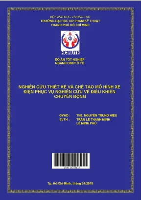 Đồ án thiết kế, chế tạo mô hình xe điện điều khiển