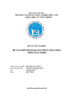 Ghép kênh quang phân chia theo thời - Đồ án