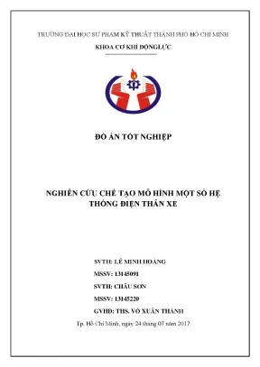 Đồ án Mô hình Hệ thống Điện thân xe Chi tiết