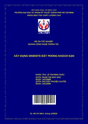 Tốt nghiệp xây dựng trang website đặt - Đồ án