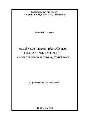 Thành phần hóa học cây Bằng lăng nước (L. speciosa)