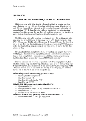 Tcp ip trong mạng atm classical ip over - Đồ án