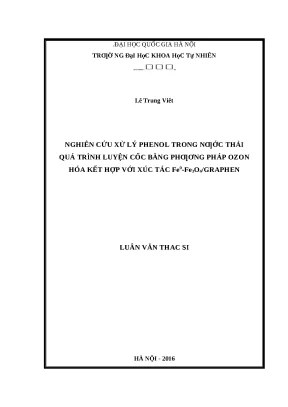 Xử lý Phenol nước thải cốc bằng Ozon hóa xúc tác