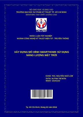 Đồ án: Smarthome dùng năng lượng mặt trời (Chi tiết)