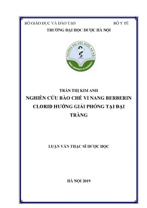 Nghiên cứu bào chế vi nang Berberin giải phóng tại đại tràng