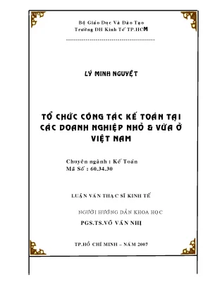 Tài liệu luận văn tổ chức công tác kế