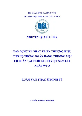 Luận văn Xây dựng Thương hiệu cho Ngân hàng (Full)