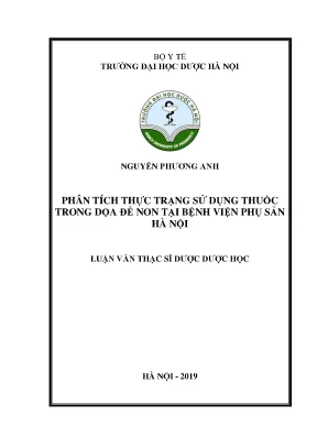 Thực trạng dùng thuốc dọa đẻ non tại BV Phụ sản Hà Nội