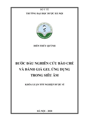 Điền thúy quỳnh bước đầu nghiên cứu bào - Khóa luận