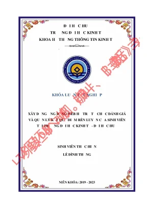 Xây dựng ứng dụng web hỗ trợ tổ chức đánh giá và quản lý kết quả điểm rèn luyện của sinh viên tại trường đại học kinh tế đại học huế