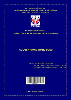 Tốt nghiệp xe lăn phương thẳng đứng - Đồ án
