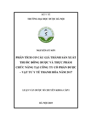 Nguyễn sỹ sơn phân tích cơ cấu giá