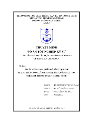 Tài liệu kỹ thuật thiết kế nhà ga metro Thị Nghè (PDF)
