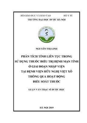 Điều soát thuốc bệnh mạn tính tại Bệnh viện Việt Xô