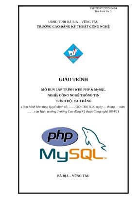 Giáo trình Lập trình Web PHP & MySQL (Full A-Z)