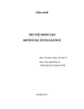Giáo trình Trí tuệ nhân tạo (AI) Toàn tập [Download PDF]
