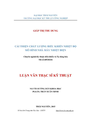 Giải pháp điều khiển nhiệt độ nhà máy nhiệt điện tối ưu