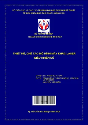 Tốt nghiệp thiết kế chế tạo mô hình máy - Đồ án