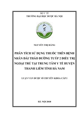 Nguyễn thị hằng phân tích sử dụng thuốc